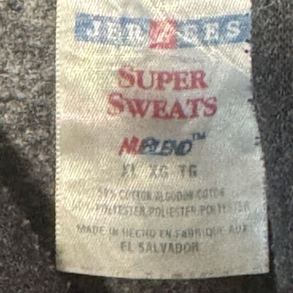 Vintage Jerzees Syracuse Orange Pullover Hoodie Mens XL Gray Logo College - Picture 5 of 9